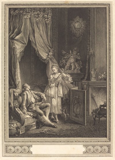Der leere Köcher von Nicolas Delaunay after Pierre Antoine Baudouin