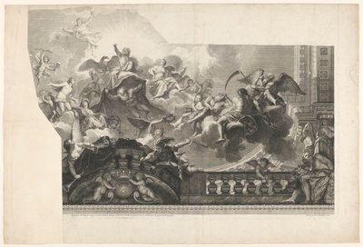 Deckenmalerei mit Versammlung der Götter (Platte 2) von Nicolas Henri Tardieu