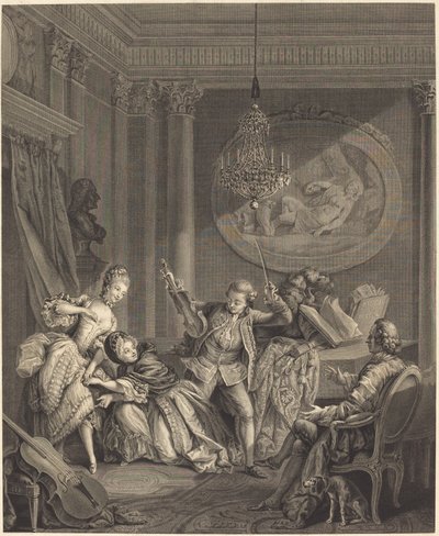 Der Weg zum Glück von Nicolas Joseph Voyez after Pierre Antoine Baudouin