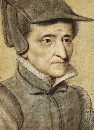 Porträtkopf einer alten Frau von Nicolas Lagneau or Lanneau