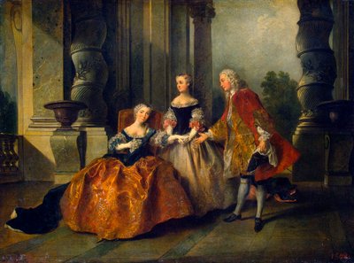 Szene aus der Tragödie Le Comte d