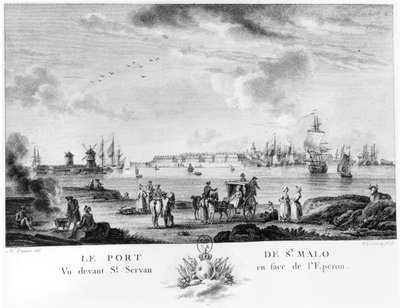 Ansicht von St. Malo von Nicolas Marie Ozanne