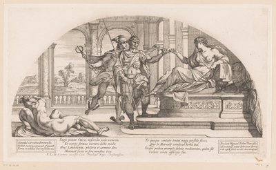 Odysseus bei Circe (Verhalen uit de Odyssee) von Nicolas Mignard