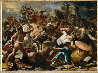 Josuas Sieg über die Amoriter von Nicolas Poussin