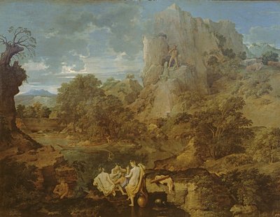 Landschaft mit Herkules und Cacus, ca. 1656 von Nicolas Poussin