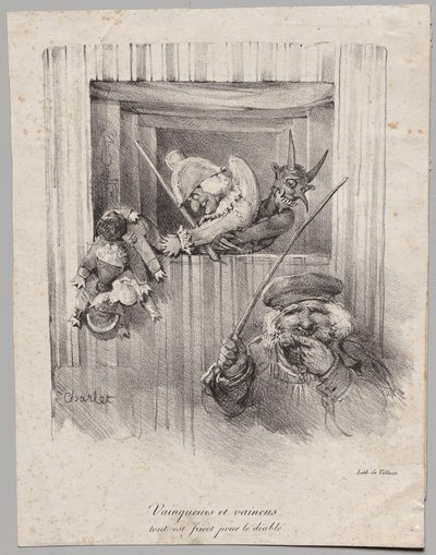Gewinner und Verlierer, alle sind Nahrung für den Teufel von Nicolas Toussaint Charlet