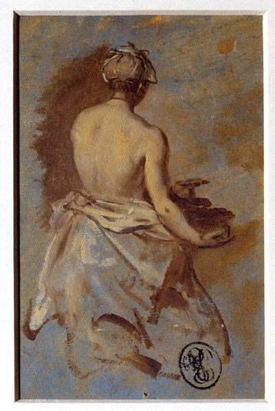 Studie einer Frau von hinten von Nicolas Vleughels