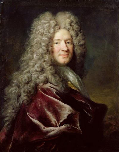 Porträt eines Mannes in einem violetten Gewand, ca. 1700 von Nicolas de Largillière