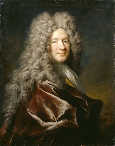 Porträt eines Mannes in einem purpurnen Gewand von Nicolas de Largillière