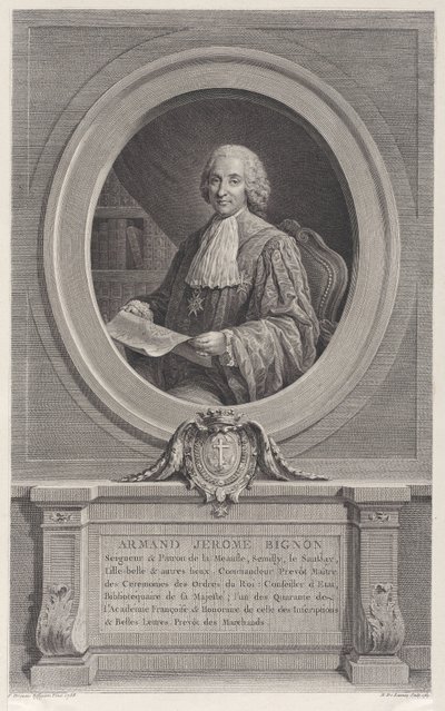 Porträt von Armand-Jérôme Bignon von Nicolas de Launay