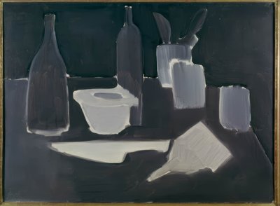 Stillleben, Grisaille von Nicolas de Staël