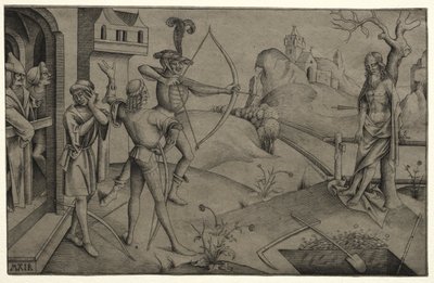 Die Söhne des Königs schießen auf den Leichnam ihres Vaters von Nicolaus Alexander Mair von Landshut