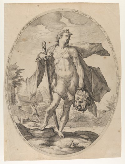 David aus Helden und Heldinnen des Alten Testaments, ca. 1597 von Nicolaus Braeu