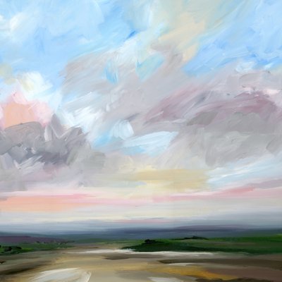 Rosa Himmel Landschaft von Nicole Walsh