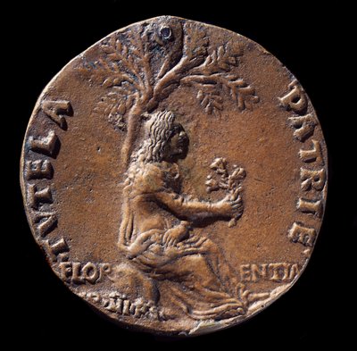 Medaille darstellend Lorenzo de Medici, genannt der Prächtige von Nicolo Spinelli