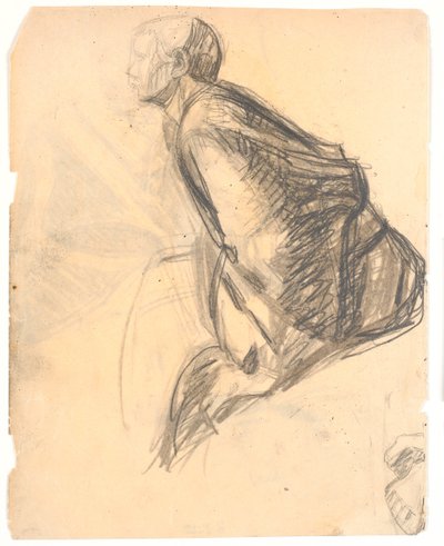 Figurenstudie zu "Maria salbt die Füße Christi", 1907. Apostel Nr. 3 rechts im Bild von Niels Larsen Stevns