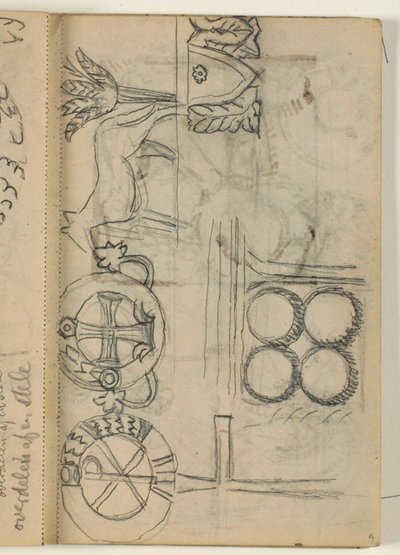 Studien verschiedener Grabmalsornamentik von Niels Larsen Stevns