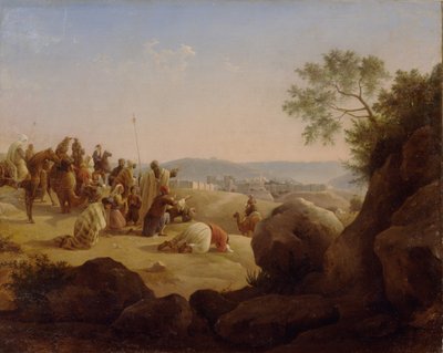 Pilger vor Jerusalem, 1831 von Nikanor Grigoryevich Chernetsov