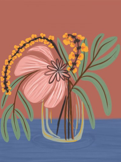 Blush Botanische Vase von Nikita Jariwala