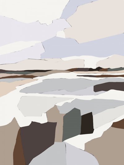 Gedämpfte Geometrische Landschaft von Nikita Jariwala