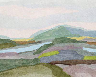 Gedämpfte Berglandschaft von Nikita Jariwala