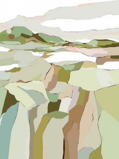 Gelassene abstrakte Landschaft von Nikita Jariwala
