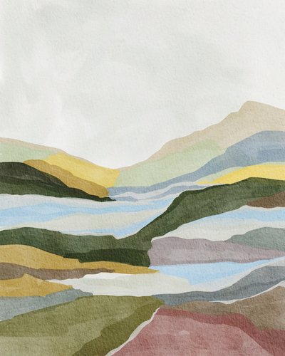 Serene Geschichtete Landschaft von Nikita Jariwala