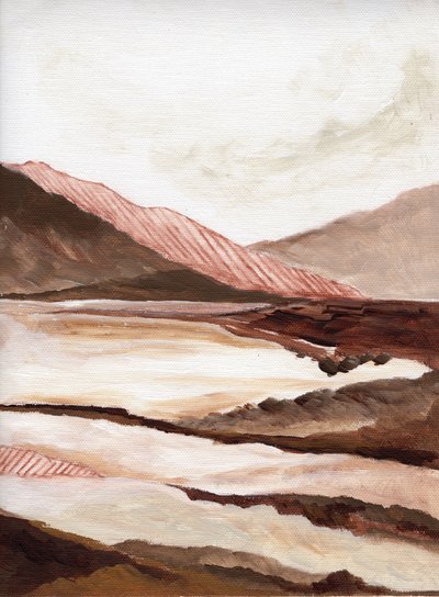 Terrakotta-Bergblick von Nikita Jariwala