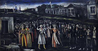 Kirchenfest in Kartli von Niko Pirosmani