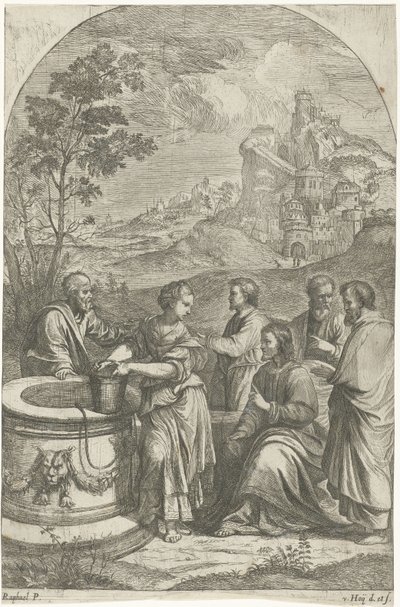 Christus und die Samariterin von Nikolaas van Hoy