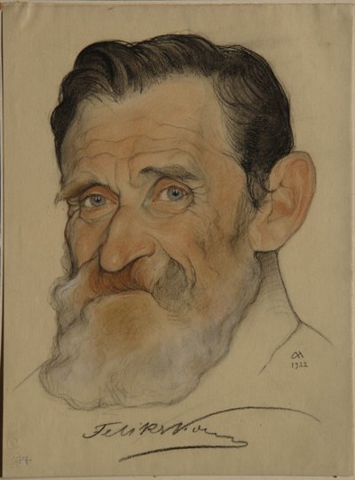 Porträt von Feliks Jakowlewitsch Kon von Nikolai Andreevich Andreev