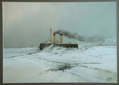 Der russische Eisbrecher Jermak von Nikolai Nikolayevich Karasin