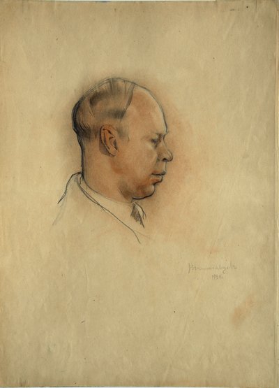 Porträt des Komponisten Sergei Prokofjew (1891-1953) von Nikolai Nikolayevich Vysheslavtsev