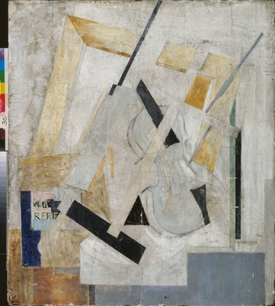 Stillleben mit einer Geige, ca. 1910 von Nikolai Petrovich Prusakov