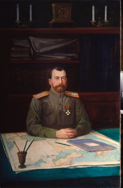 Porträt von Kaiser Nikolaus II. von Nikolay Shesterikov