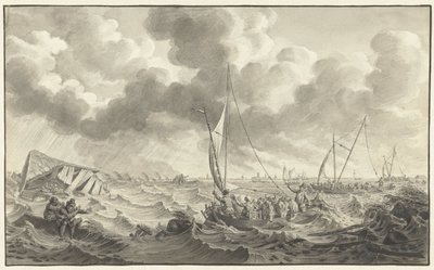 Deichbruch bei Kampen, 1775 von Noach van der Meer (II)