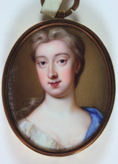 Lady Henrietta Cavendish Holles Harley (Emaille auf Gold) von Noah or Seeman Abraham (fl.1751) (attr.to) Seaman