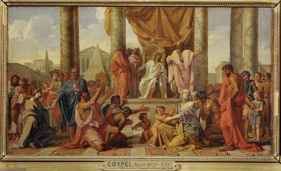 Ptolemaios Philadelphos gewährt den Juden Freiheit von Noël Coypel