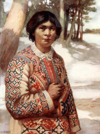 Eine Ostiak-Frau, Sibirien von Norman Hardy