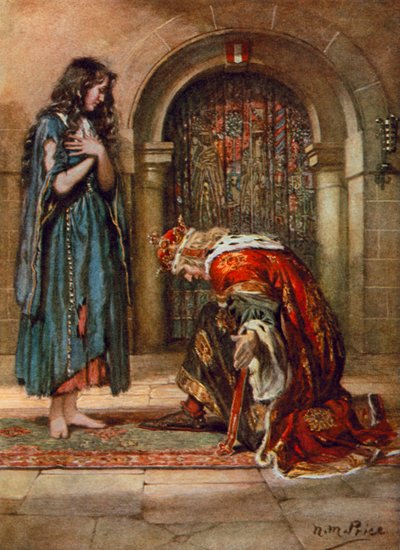 Tennyson, Die Bettelmaid von Norman Mills (after) Price