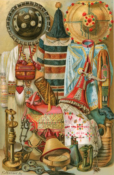 Hamitische Kultur: Nordafrikanisches Kunstwerk von North American