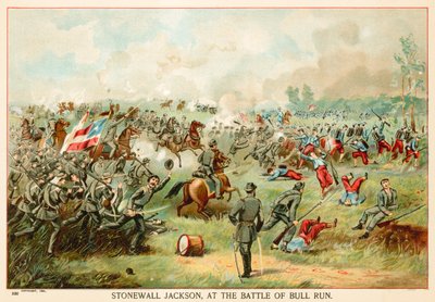 Stonewall Jackson, in der Schlacht von Bull Run von North American