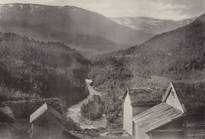 Blick nach Osten vom Stalheim Hotel von Norwegian Photographer