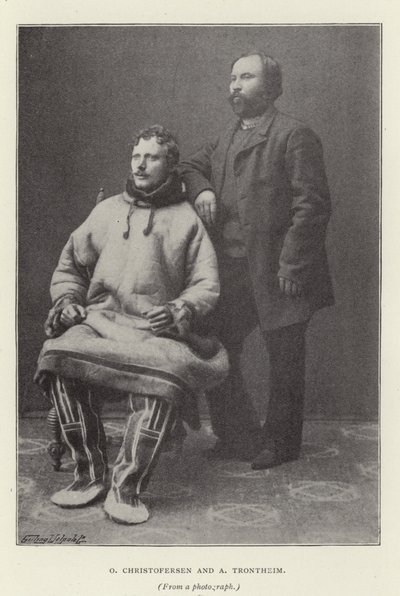 O. Christofersen und A. Trontheim (s/w Foto) von Norwegian Photographer