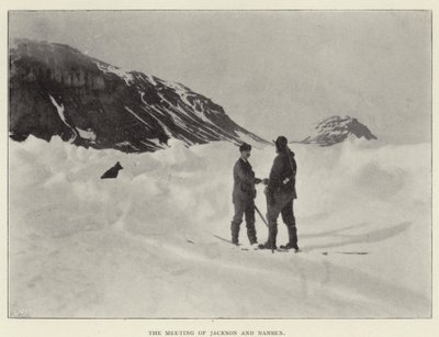 Das Treffen von Jackson und Nansen (s/w Foto) von Norwegian Photographer