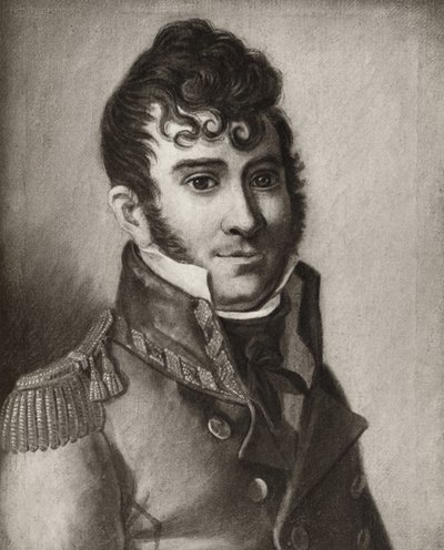 Christian Magnus Falsen, aus Eidsvoll 1814, veröffentlicht 1914 von Norwegian School