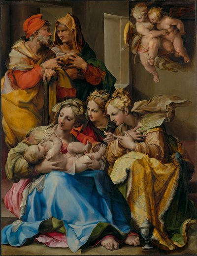 Heilige Familie mit den Heiligen Anna, Katharina von Alexandrien und Maria Magdalena von Nosadella