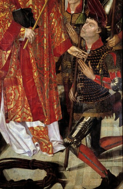 Heiliger Vinzenz, Schutzpatron von Lissabon (Detail) von Nuno Goncalves or Gonzalvez