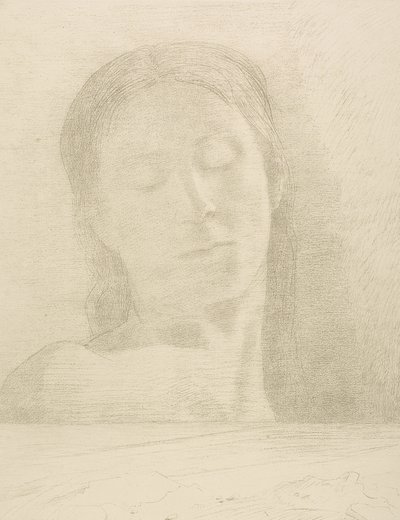Geschlossene Augen von Odilon Redon