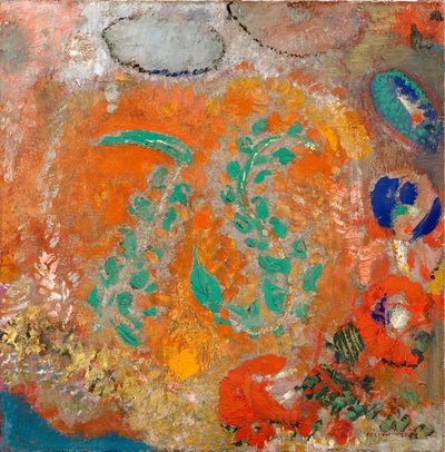 Komposition. Blumen ohne Vase von Odilon Redon